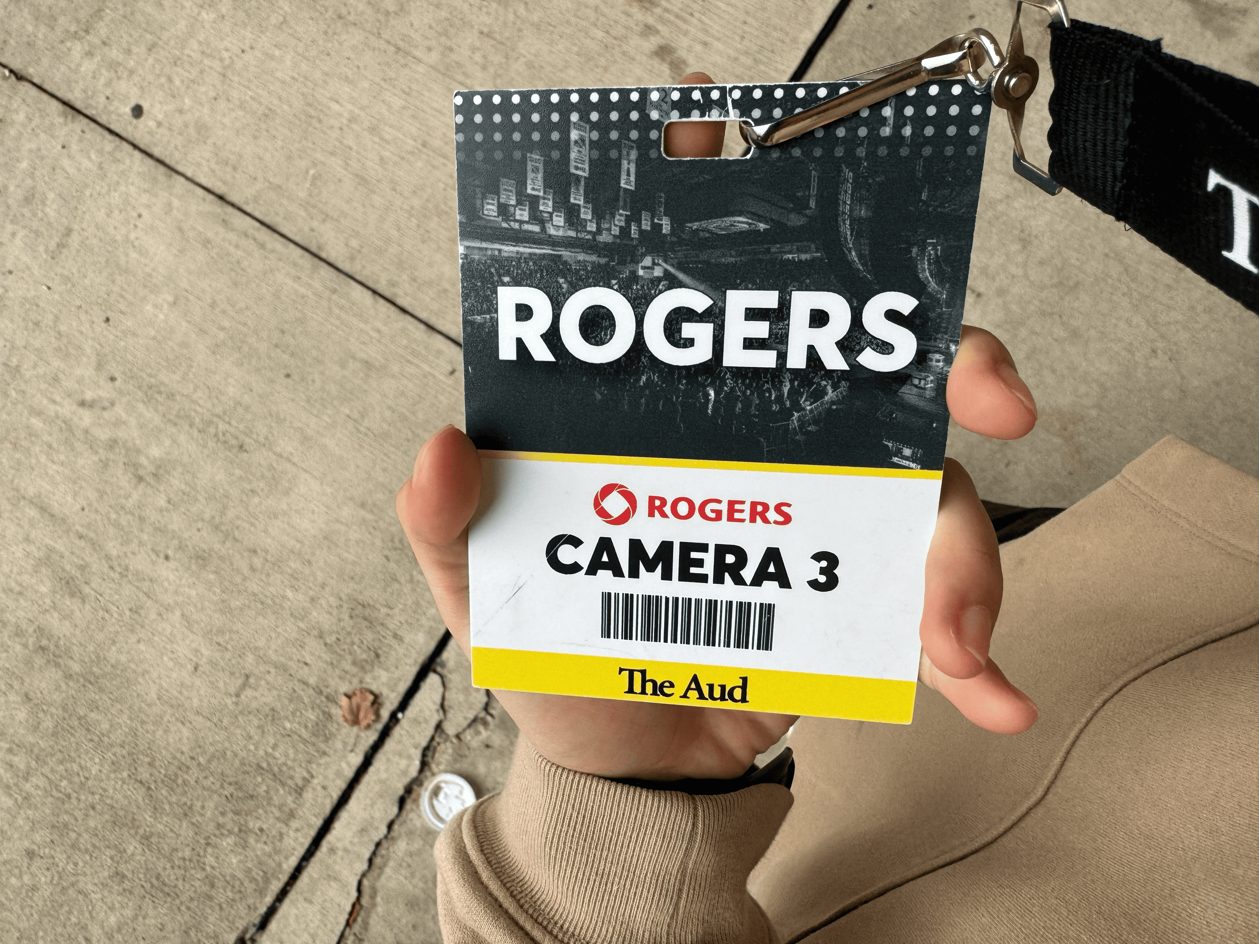 Name tag for the broadcasting